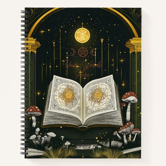 Create Your Own Mystical Botanical Grimoire Notitieboek (Voorkant)