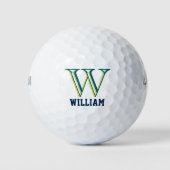 Create Your Own Personalize Branded Monogram Golfballen (Voorkant)