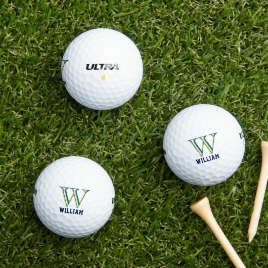 Create Your Own Personalize Branded Monogram Golfballen (Insitu Gras)