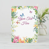 Create Your Own personalize Feestdagenkaart (Staand voorkant)