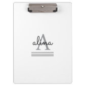 Create Your Own Personalize Monogram Klembord (Voorkant)