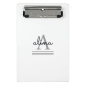Create Your Own Personalize Monogram Mini Klembord (Voorkant)