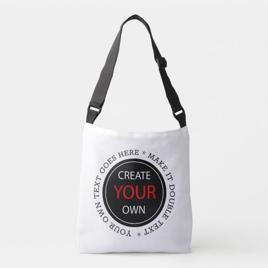 Create Your Own - Personalized, branded / Custom Crossbody Tas (Voorkant)