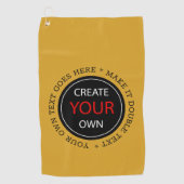 Create Your Own - Personalized, branded / Custom Golfhanddoek (Voorkant)