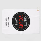 Create Your Own - Personalized, branded / Custom Golfhanddoek (Horizontaal)