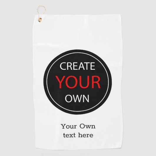 Create Your Own - Personalized, branded / Custom Golfhanddoek (Voorkant)