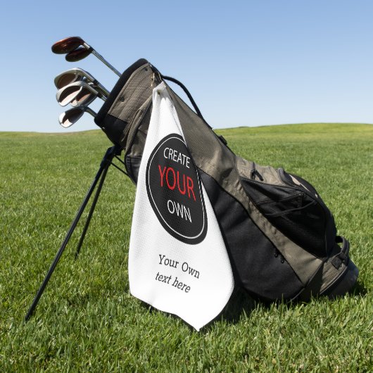 Create Your Own - Personalized, branded / Custom Golfhanddoek (Groen)
