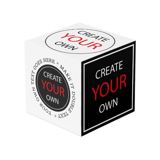 Create Your Own - Personalized, branded / Custom Kubus (Voorkant hoekig)