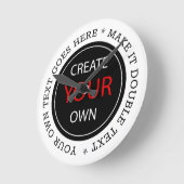Create Your Own - Personalized, branded / Custom Ronde Klok (Hoek)