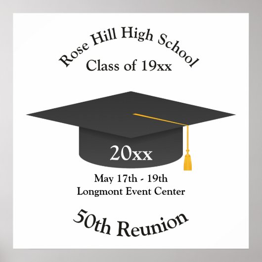 Create Your Own Personalized Class Reunion Poster (Voorkant)