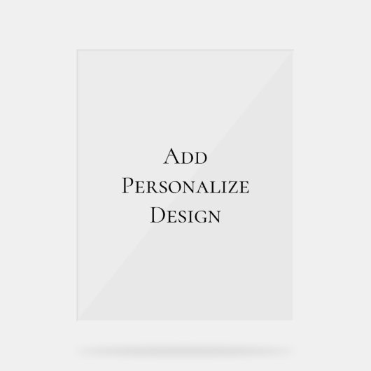 Create Your Own Personalized Custom  Acryl Bord (Voorkant)