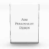 Create Your Own Personalized Custom  Fotoblokken (Voorkant)