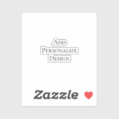 Create Your Own Personalized Custom  Sticker (Vel)