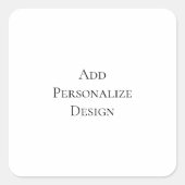 Create Your Own Personalized Custom Vierkante Sticker (Voorkant)