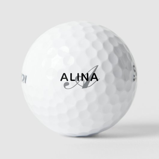 Create Your Own Personalized Name Monogram Golfballen (Voorkant)