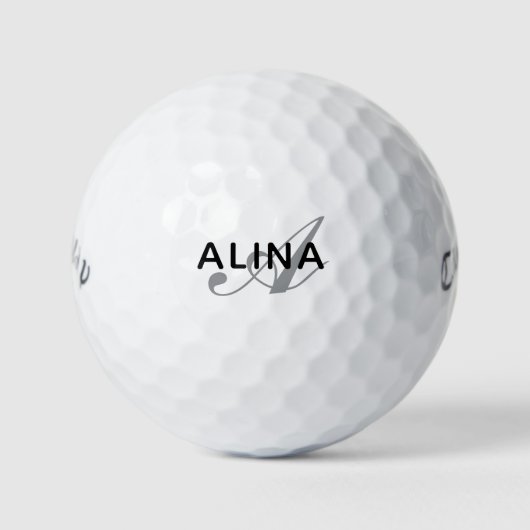 Create Your Own Personalized Name Monogram Golfballen (Voorkant)