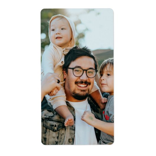 Create Your Own Personalized Photo Etiket (Voorkant)