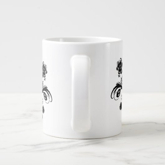 Create Your Own personalized Template Text Extra Grote Beker (Achterkant)