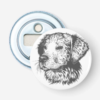 Create Your Own Pet Dog Customized Button Flesopener