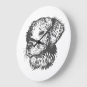 Create Your Own Pet Dog Customized Grote Klok (Hoek)