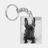 Create Your Own Pet Photo | Black and White Sleutelhanger (Voorkant Links)
