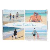 Create Your Own Photo Collage Pillow Case and Text Kussensloop (Achterkant)