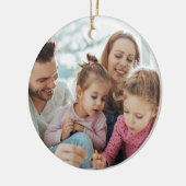 Create Your Own Photo Custom Pic Double Sided Keramisch Ornament (Links)