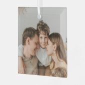 Create Your Own Photo Custom Picture DIY Glas Ornament (Voorkant links)