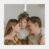 Create Your Own Photo Custom Picture DIY Glas Ornament (Achterkant)