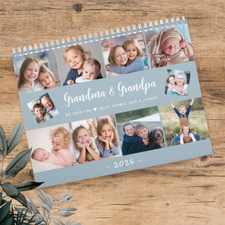 Create Your Own Photo Family Modern Script 2026 Kalender