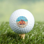 Create Your Own Photo Golf Balls Gift Custom Text Golfballen (Insitu Shirt)