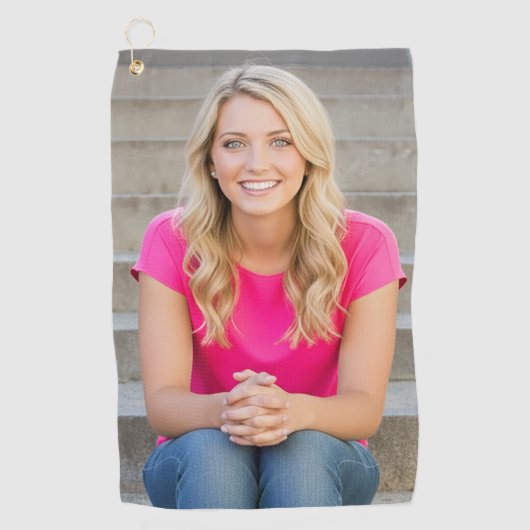 Create your Own Photo Golfhanddoek (Voorkant)