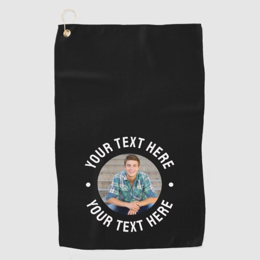 Create your Own Photo Golfhanddoek (Voorkant)