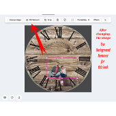 Create Your Own Photo Rustic Wood Clock Grote Klok