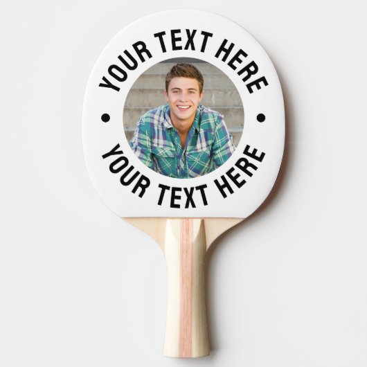 Create Your Own Photo Tafeltennisbatje (Voorkant)