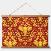 Create your own Premium Gilded Glow Elephant Mara Hangend Wandkleed (Voorkant)