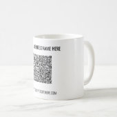 Create Your Own QR Code Coffee Mug Business Gifts (Devant droit)