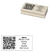Create Your Own QR code Rubberstempel (Gestempeld)