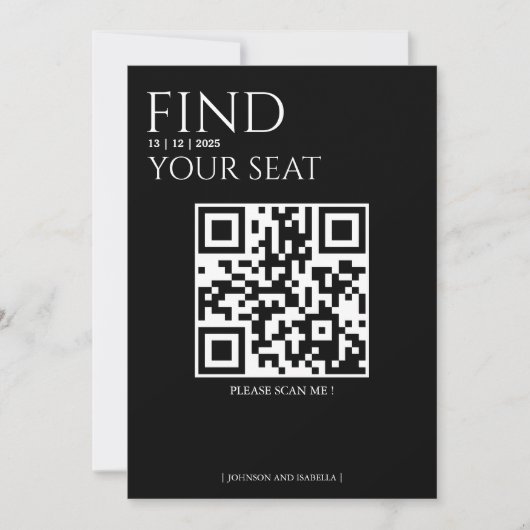 Create your own QR Code Seating Chart (Voorkant)