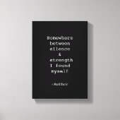 Create Your Own Quote Stretched Canvas Print (Voorkant)