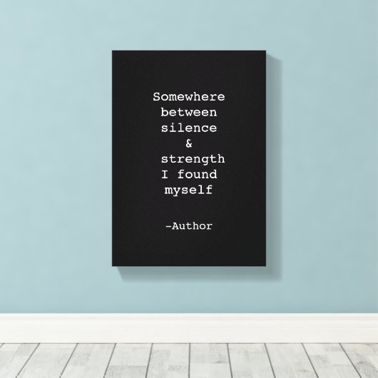 Create Your Own Quote Stretched Canvas Print (Insitu (Houten vloer))