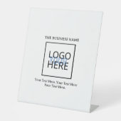 Create your own reclamebord met voetstuk (Voorkant)