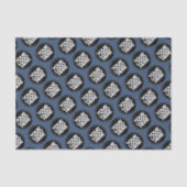 Create your own Repeating Logo Background Blue Tissuepapier (Voorkant)