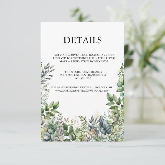 Create Your Own Rustic Informatiekaartje (Staand voorkant)