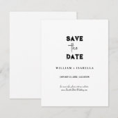 Create your own save the date cards kaart (Voorkant / Achterkant)
