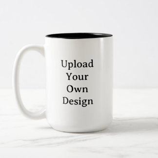 Create Your Own Simple Custom 15 oz   Tweekleurige Koffiemok