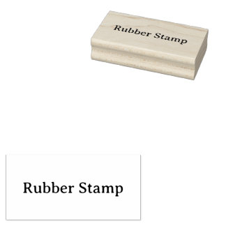 Create Your Own Simple Custom 1.5" x 3" Rubberstempel