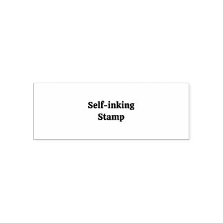 Create Your Own Simple Custom 2.69" x 0.9" Self-in Zelfinktende Stempel