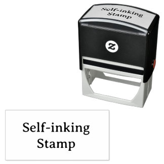 Create Your Own Simple Custom 2.9" x 1.4"  Zelfinktende Stempel
