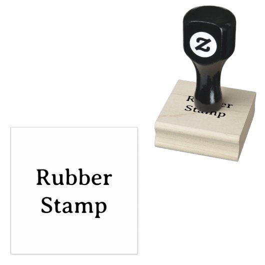 Create Your Own Simple Custom 2" x 2" Rubber Rubberstempel (Gestempeld)